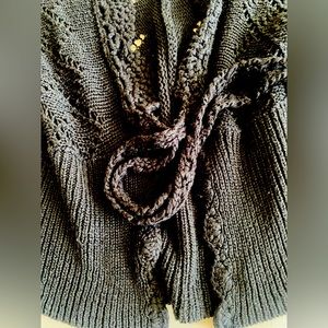 Knit Crop Short Sleeve Sweater Tie Front